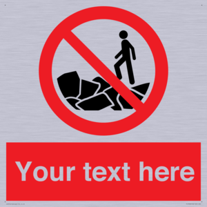 Custom No climbing on rocks